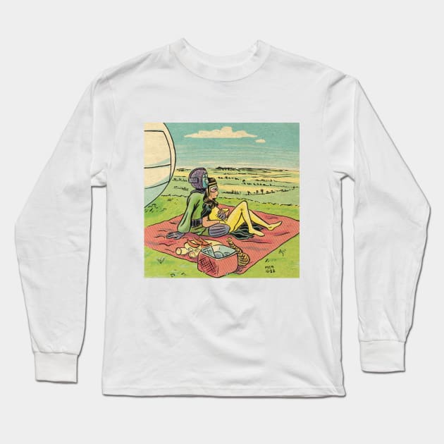 31st Century Pastoral Long Sleeve T-Shirt by Squarecomix